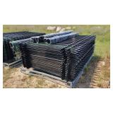 FenS Galvanized steel fence (20)10wx7h (21) posts
