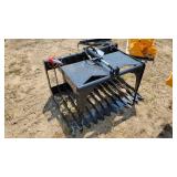 GIYI mini skidsteer brush grapple