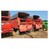 H&S Steel Super Box front unload forage wagon