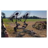 M&W 10 wheel hay rake