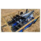 Mower King quick attach post auger 3 bits