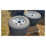 Good Year 285/35R16 tires on 8 bolt alum rims