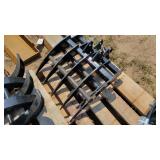 mini excavator rake attachment