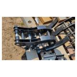 Mini excavator grabber attachment