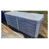 Chery 7 ft. 20 drawer workbench blue