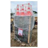 Unused PVC traffic cones sell each x quantity