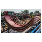 Heavy duty round bale feeder