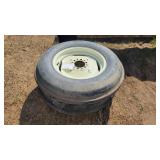 (2) 7.50-20 front farm tire on rims