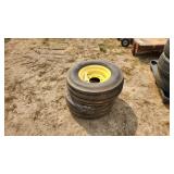 (2) John Deere steer tires on 8 bolt rims