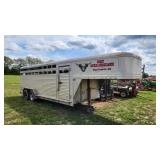 Featherlite 20 ft aluminum stock trailer
