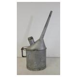 Galvanized railroad oil can