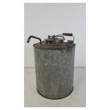 Vintage galvanized gas can
