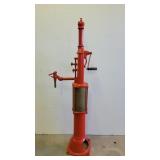 Visible gas pump - hand crank