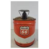 Phillips 66 5 gallon oil can