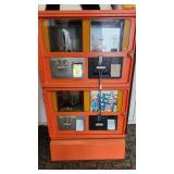 Versatile 4 place candy/prize vending machine
