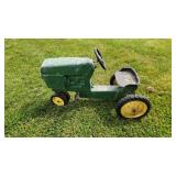 John Deere pedal tractor with wagon