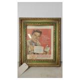 Ronald Reagan framed Chesterfield cigarette ad