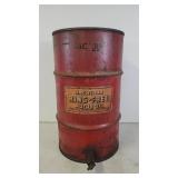 McMillan 15 gallon oil drum