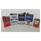 (5) vintage cans