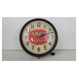 1950s Arco Coffee advertising clock