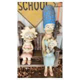 Marge, Maggie and Lisa statues