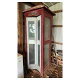 Wooden telephone booth