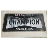 Champion sparkplug sign