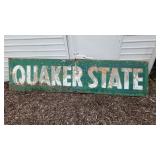 Quaker State metal sign 8x2