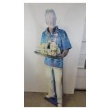 Kenny Rogers Dole pineapple standee