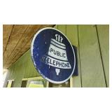 Public Telephone flange sign
