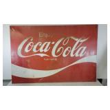 Metal Coca-Cola sign