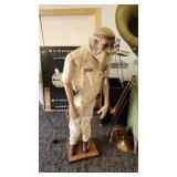 Creepy doctor animated statue