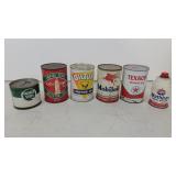 (6) vintage cans