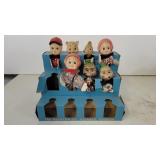 Ruston puppet display with 7 puppets