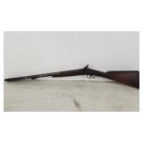 Unmarked percussion double barrel shotgun