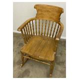 Wooden Spindle Rocking Chair