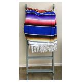 Mexican Blanket, Wooden Display Rack
