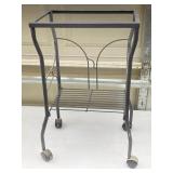 Folding Rolling Metal Plant Stand