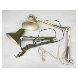 2pc Adjustable Head Work Reading Task Lamps