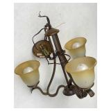 Hanging 3 Bulb Swag Light Fixture