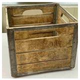 Fairmont 1962 Wood And Metal Milk Crate