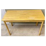 Natural Stained Wooden Rectangular Task Table