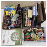 Office Items: Pens, Paper, Markers, Glue, Envelope