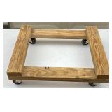 21" X 24" X 7" Rolling Wooden Dolly