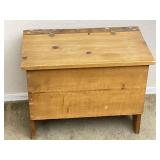 Wooden Hinged Top Storage Cabinet Box
