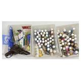 80+ 2oz Bottles Acrylic Craft Paint, Paint Brushes