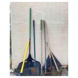 Yard Tools: Shovels, Rakes, Pickax, Hoes