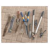 Gardening Tools: Loppers, Pruners, Cultivator,