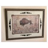 Large Framed Bounded Print: Buffalo Large Framed Bounded Print: Buffalo