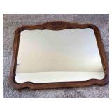 Wooden Framed Wall/ Dresser Mirror